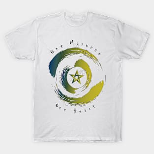 Proud Morocco Flag Gift Moroccan Lovers For Men's Women's T-Shirt